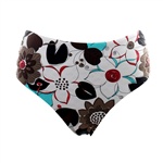 Panos Emporio Napoli-4 10 Wide Brief. Klassisk bikini trosa i vackert mönster. Dekorativ rynkeffekt i sidorna.

